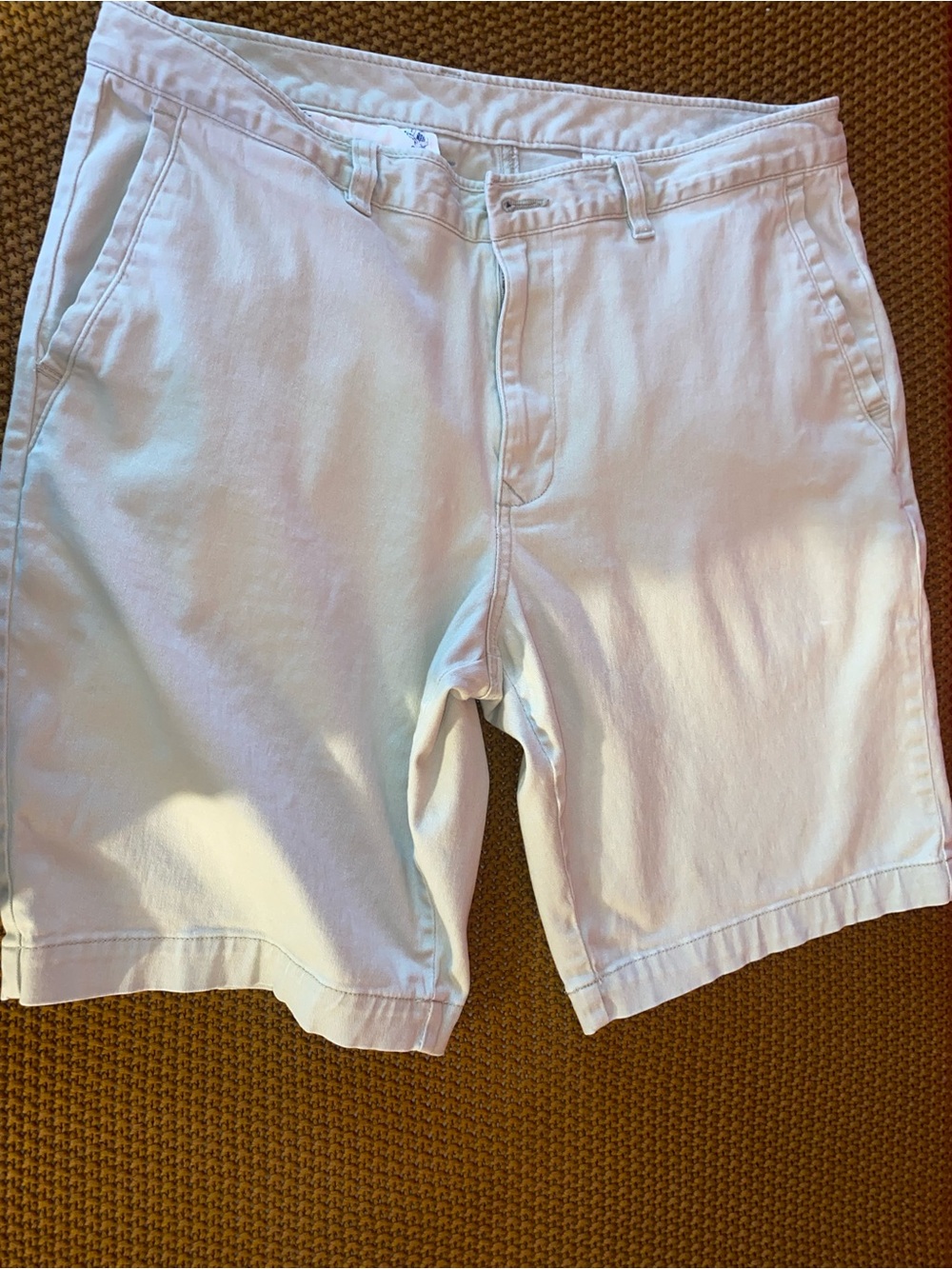 Tommy Bahama Men's White Flat-Front Cotton Shorts